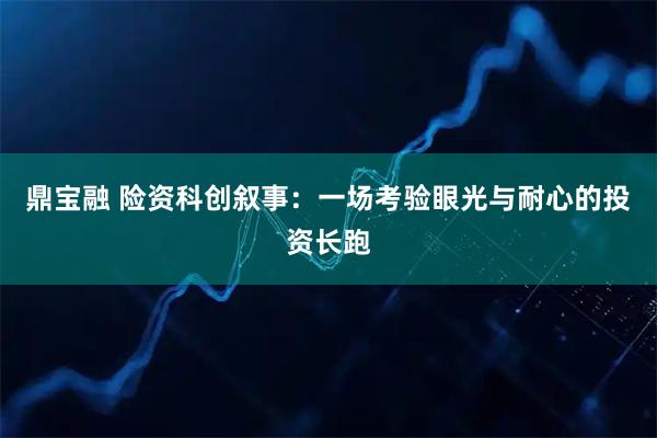 鼎宝融 险资科创叙事：一场考验眼光与耐心的投资长跑